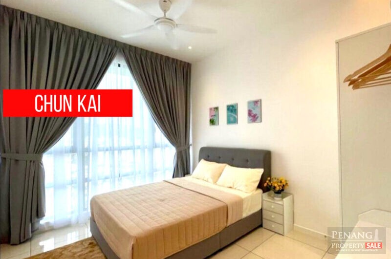 Queens Residences @ Bayan Lepas Fully Furnished Seaview For Rent