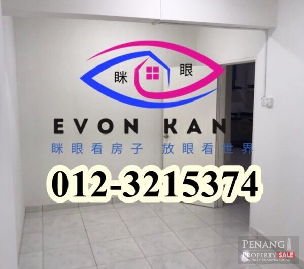 Skyridge Apartment @ Tanjung Tokong 750sf Unfurnished Extra 1 Bedroom